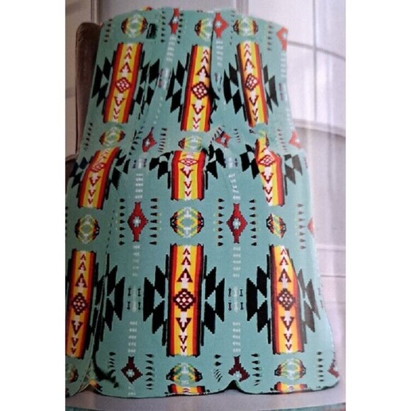 NU TRENDZ Other - New Sage Green 50x60 Southwest Aztec Fleece Throw Gift Blanket Reversible Native